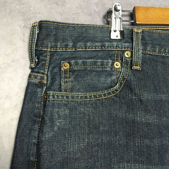 Levis Mens 569 Loose Straight Fit Blue Jeans size 40x30 Denim Pants Zipper Fly - Picture 7 of 15